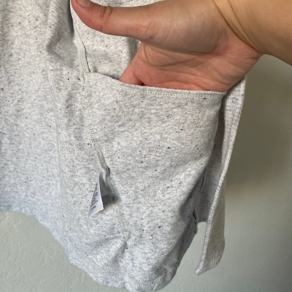 Talbots Womens Cardigan Speckled White Size SP Petite Waffle Knit Minimalist - Picture 5 of 11